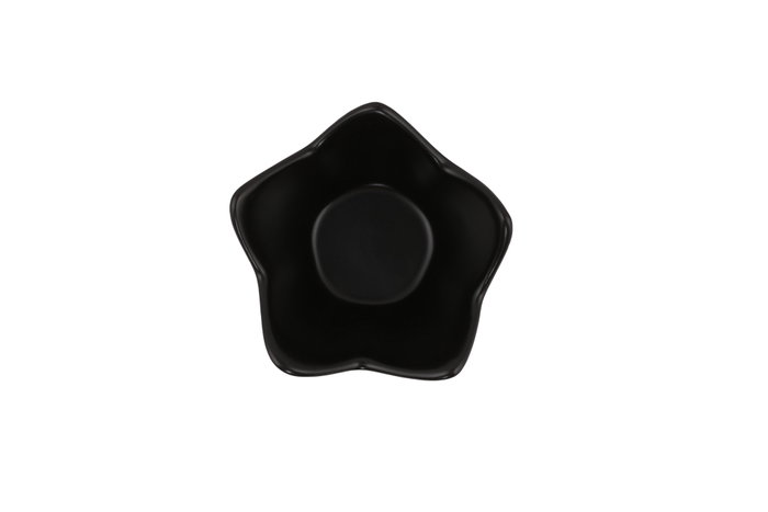 Hermia Juego de 6 Cuencos de Cerámica Negro Mate 270 ml